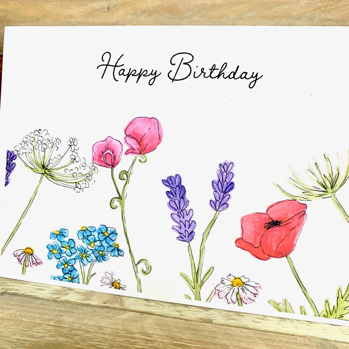 Wildflower Birthday Card