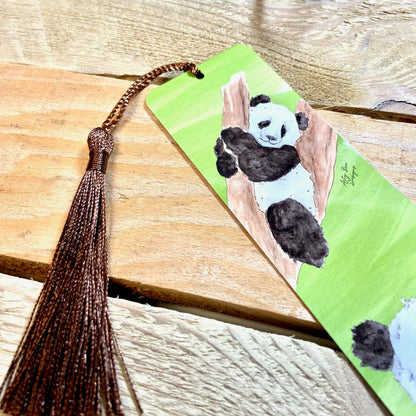 Panda Metal Bookmark With Tassel