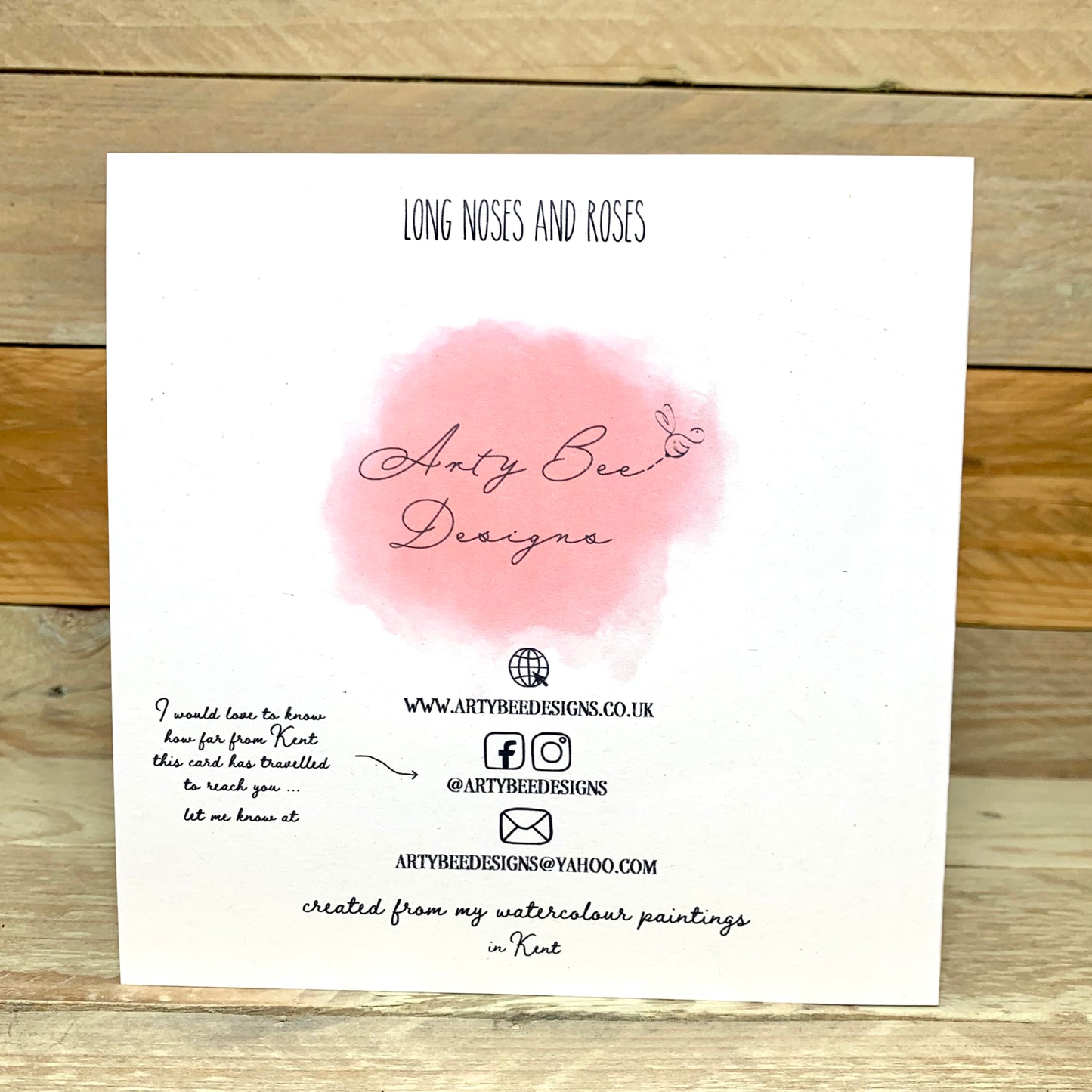 Long Noses and Roses Whippet Anniversary Card