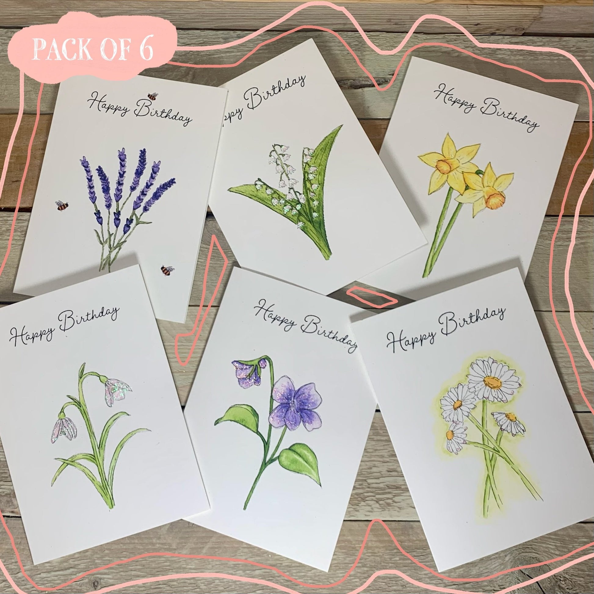 Floral Lover Pack of Cards - Arty Bee Designs 