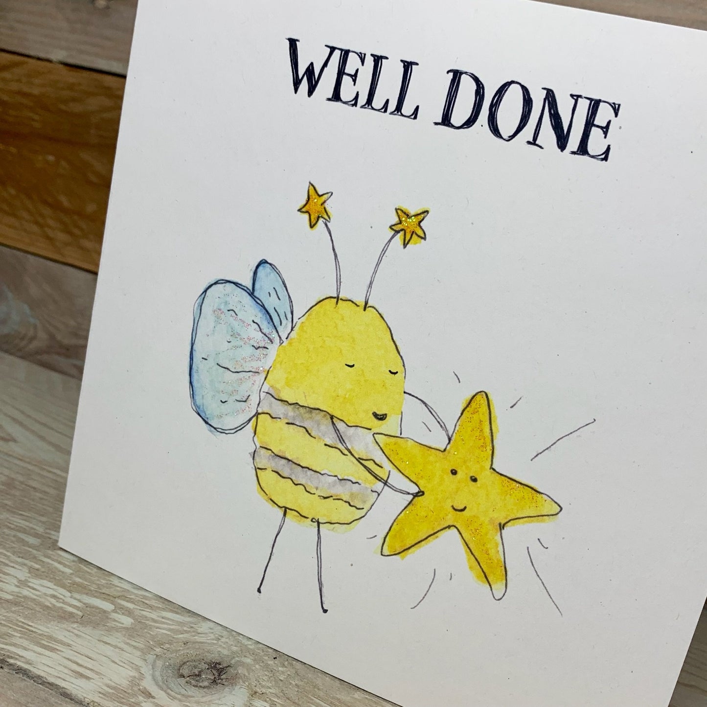 You're A Star Bee Well Done Card - Arty Bee Designs 