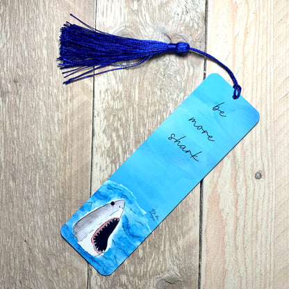 Shark Metal Bookmark With Tassel