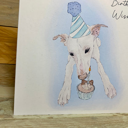 Make a Wish Dog Birthday Card