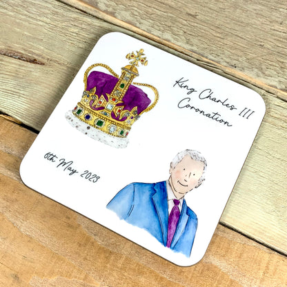 Coronation Crown and King Coaster
