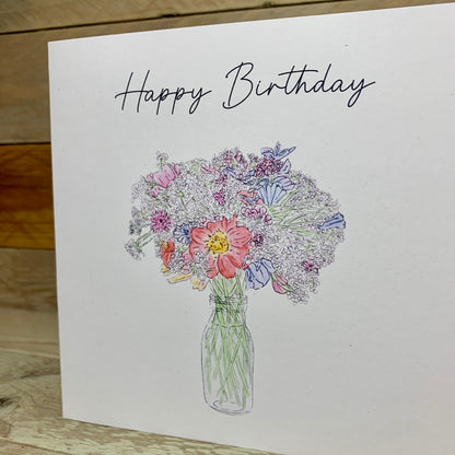 Birthday Posey Card