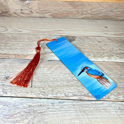 Kingfisher Metal Bookmark With Tassel