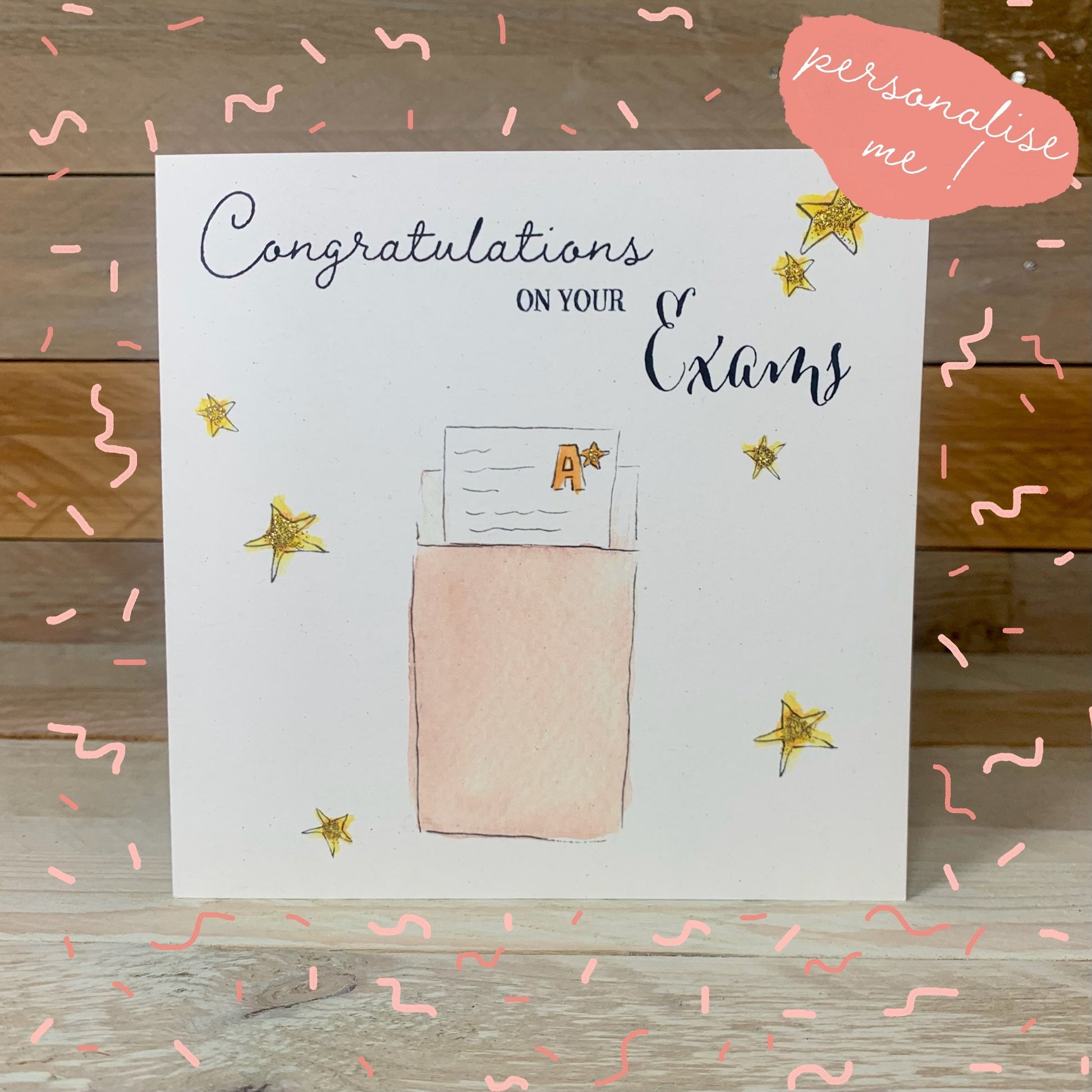 Exam Congratulations Card - Arty Bee Designs 