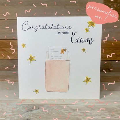 Exam Congratulations Card - Arty Bee Designs 