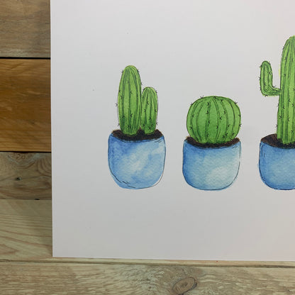 Cacti Square Print - Arty Bee Designs 