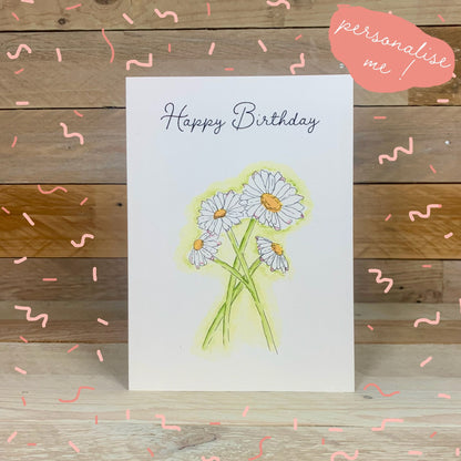 Daisy Birthday Card - Arty Bee Designs 