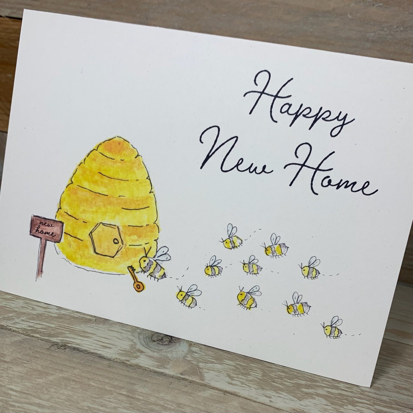 Bee Hive New Home Card - Arty Bee Designs 