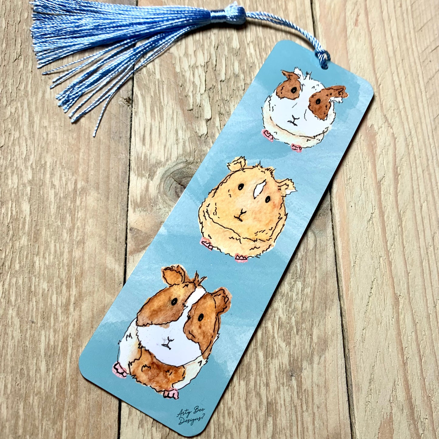 Guinea pig Metal Bookmark With Tassel