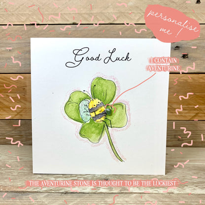 Lucky Buggy Good Luck Card - Arty Bee Designs 