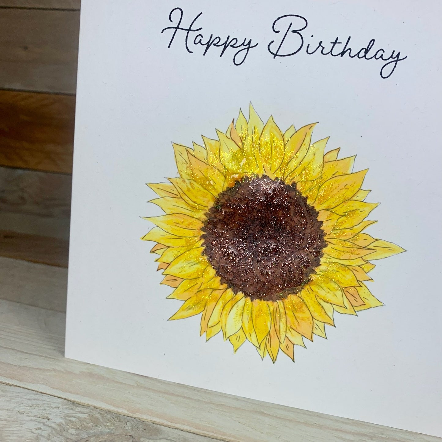 Sunflower Birthday Card - Arty Bee Designs 
