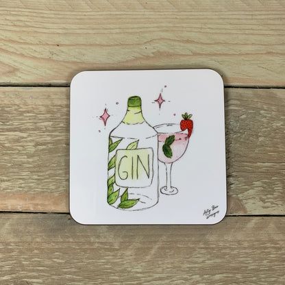 Gin Coaster - Arty Bee Designs 