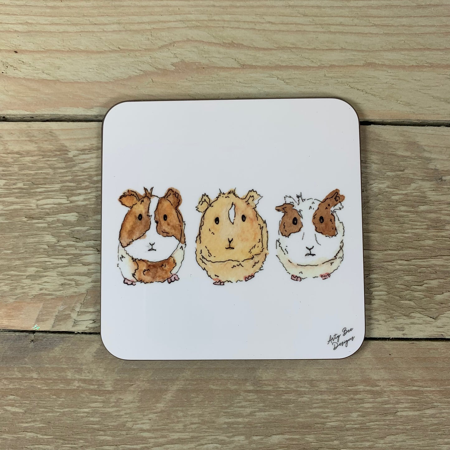 Guinea pig Coaster and Placemat Set