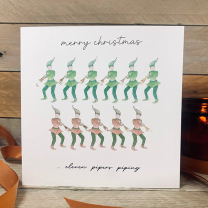 On the Eleventh Day of Christmas Card