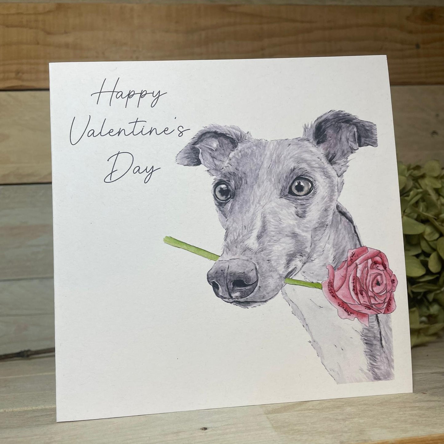 Long Noses and Roses Valentine's Card