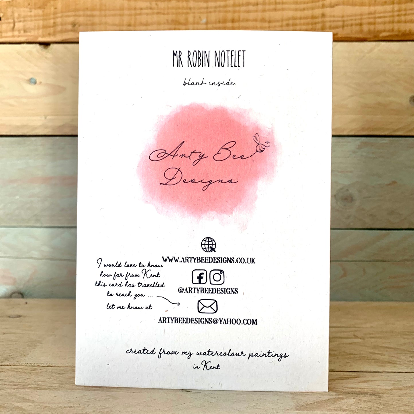 Mr Robin Notelet – Arty Bee Designs