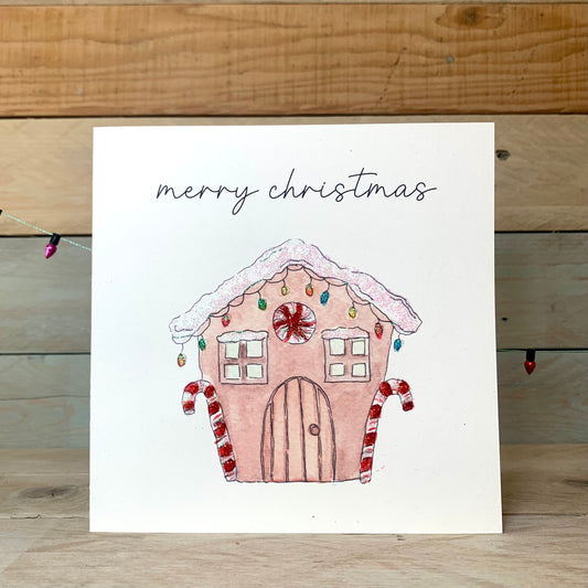 Gingerbread House Christmas Card