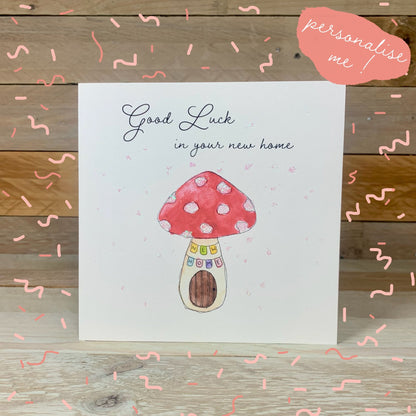 New Home Toadstool Card - Arty Bee Designs 