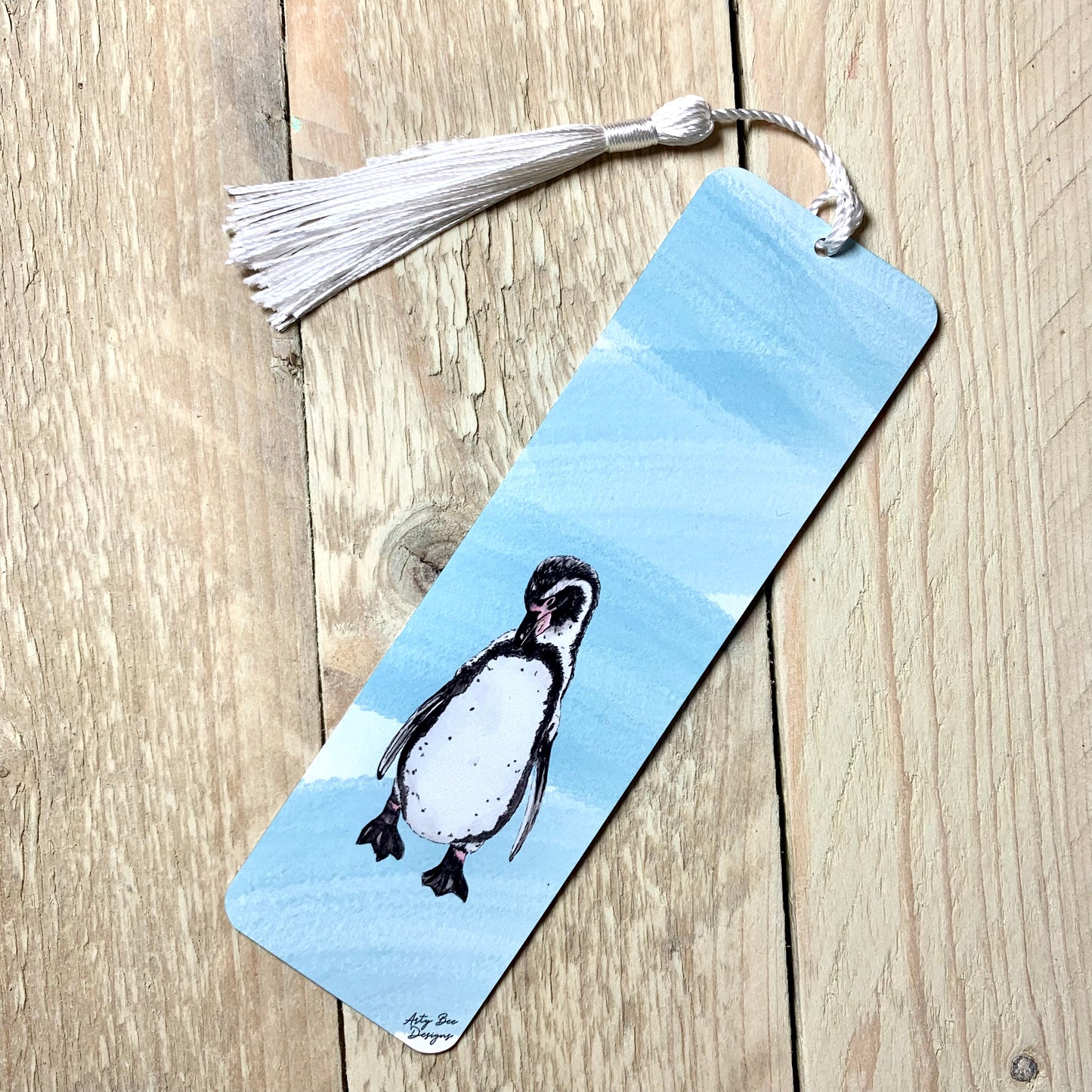 Penguin Metal Bookmark With Tassel
