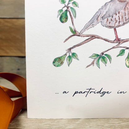 On the First Day of Christmas Card