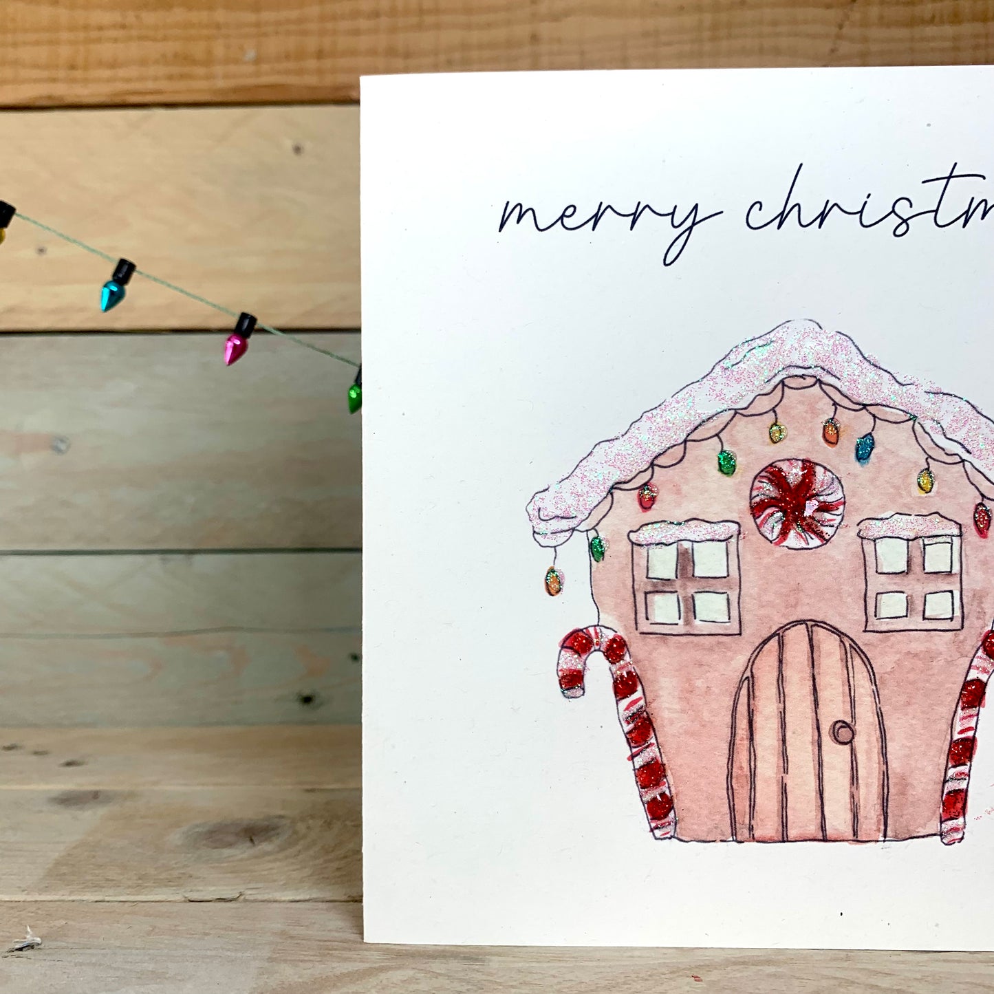 Gingerbread House Christmas Card