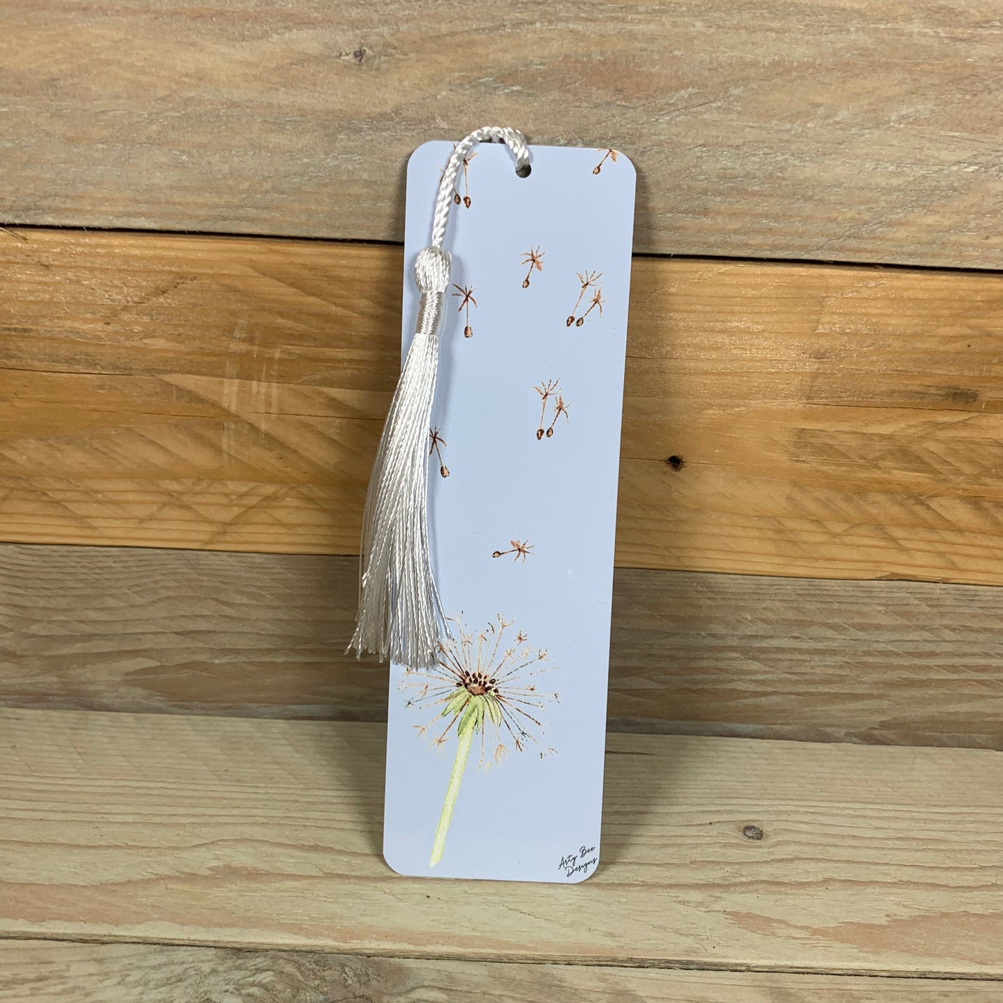 Dandelion Metal Bookmark With Tassel - Arty Bee Designs 