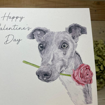 Long Noses and Roses Valentine's Card