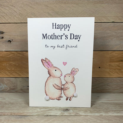 My Best Friend Bunny Mother's Day Card