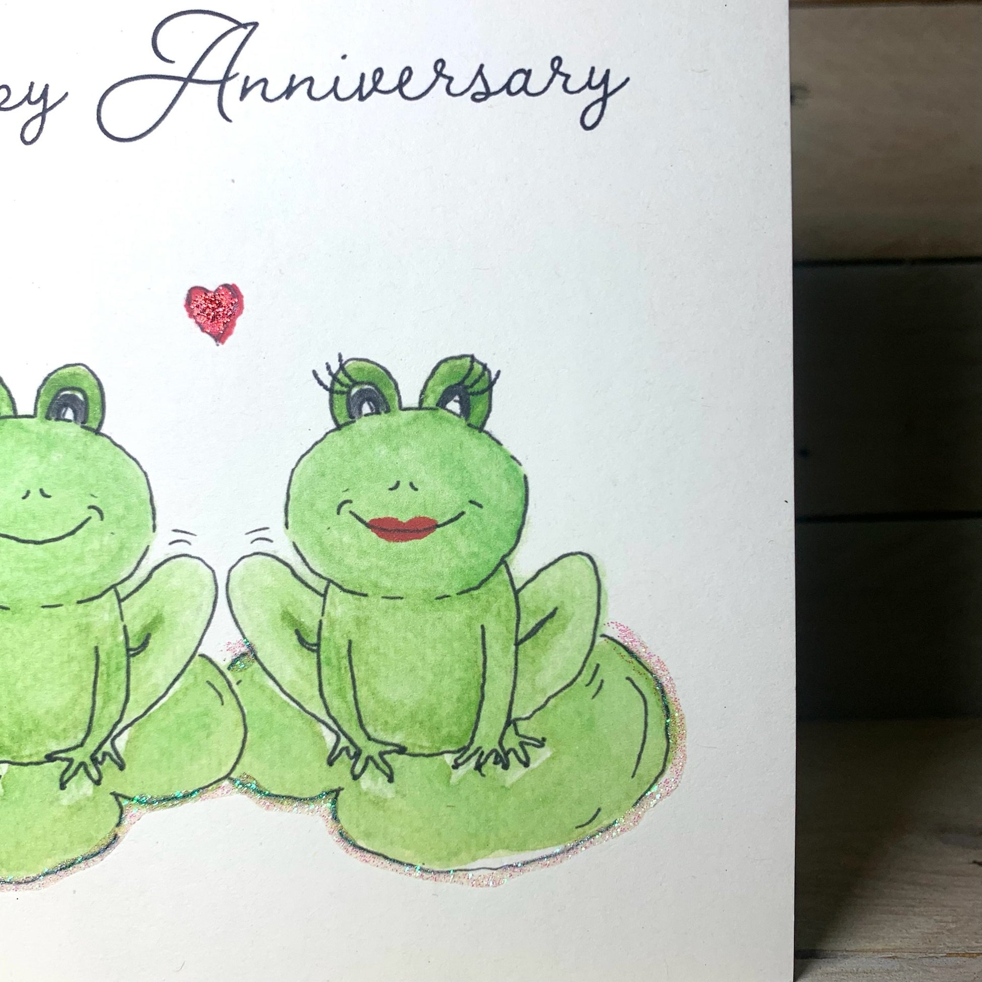 Fiona and Franklin Anniversary Card - Arty Bee Designs 