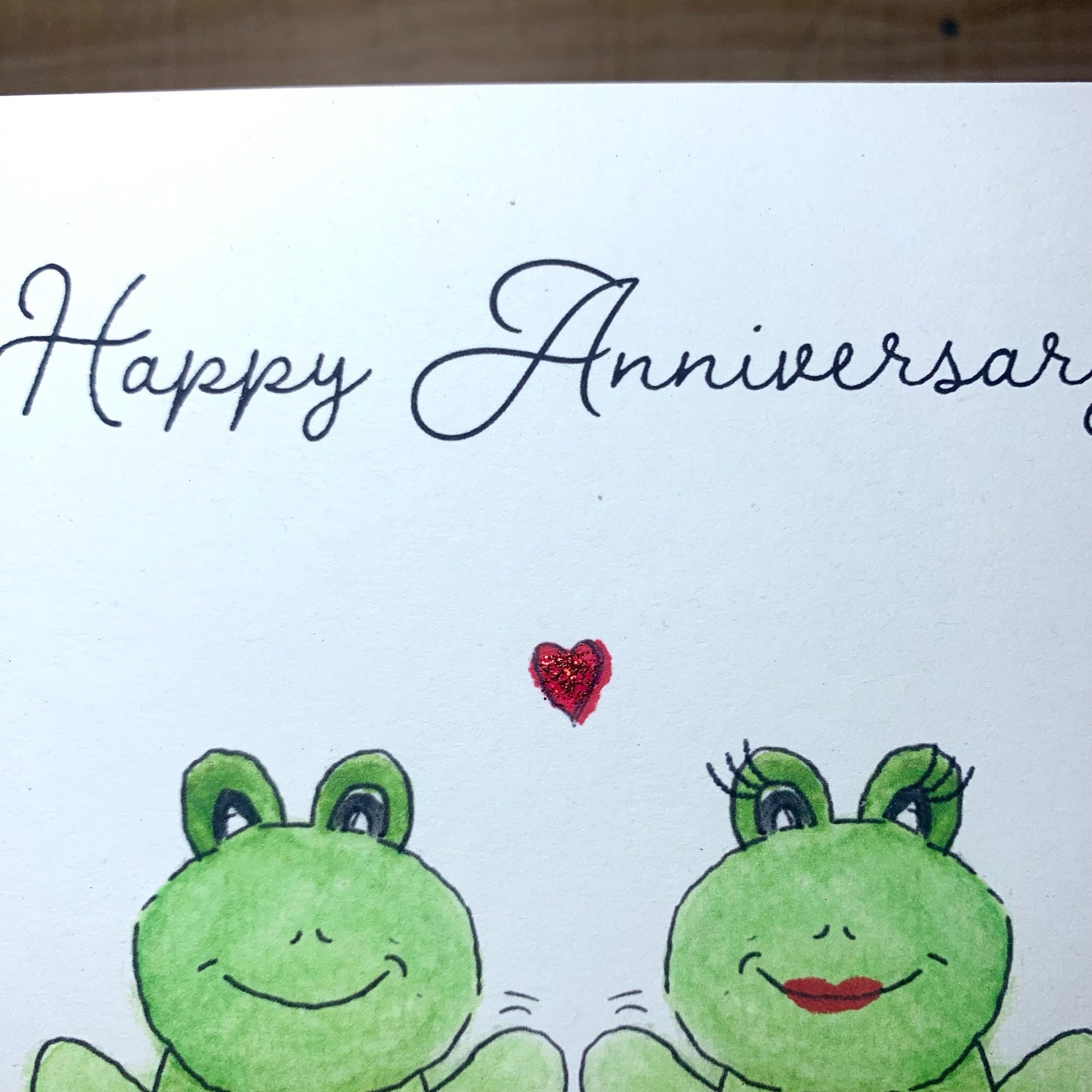 Fiona and Franklin Anniversary Card - Arty Bee Designs 