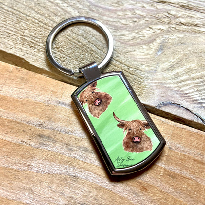 Highland Cow Keyring