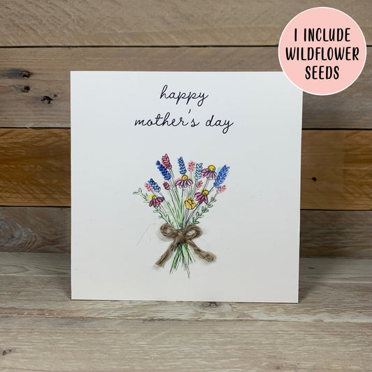 Meadow Seeded Bouquet Mother's Day Card