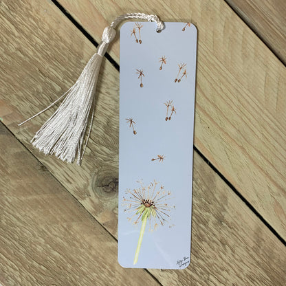 Dandelion Metal Bookmark With Tassel - Arty Bee Designs 