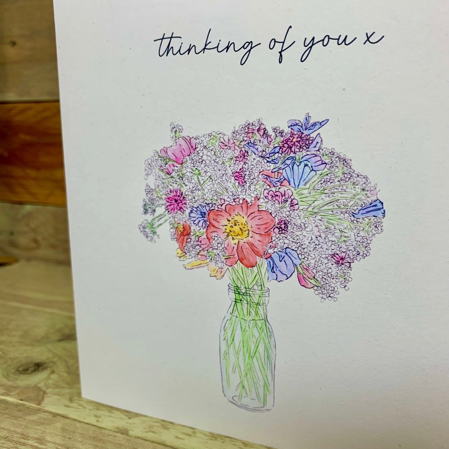 Thinking Of You Posey Card