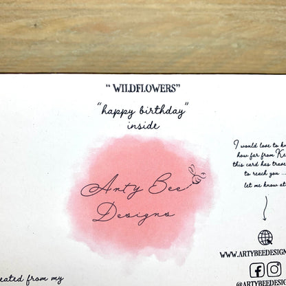 Wildflower Birthday Card