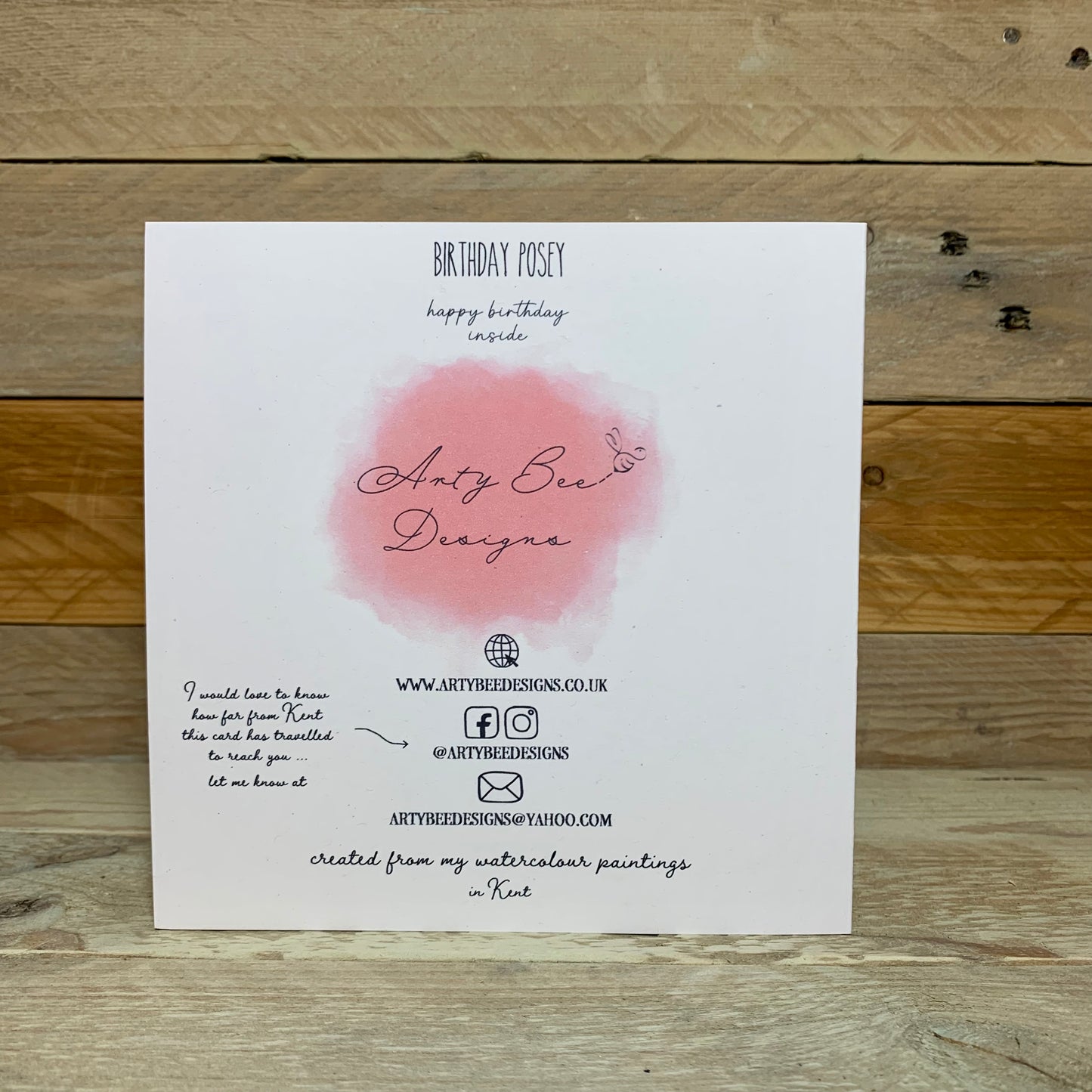 Birthday Posey Card