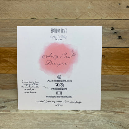 Birthday Posey Card