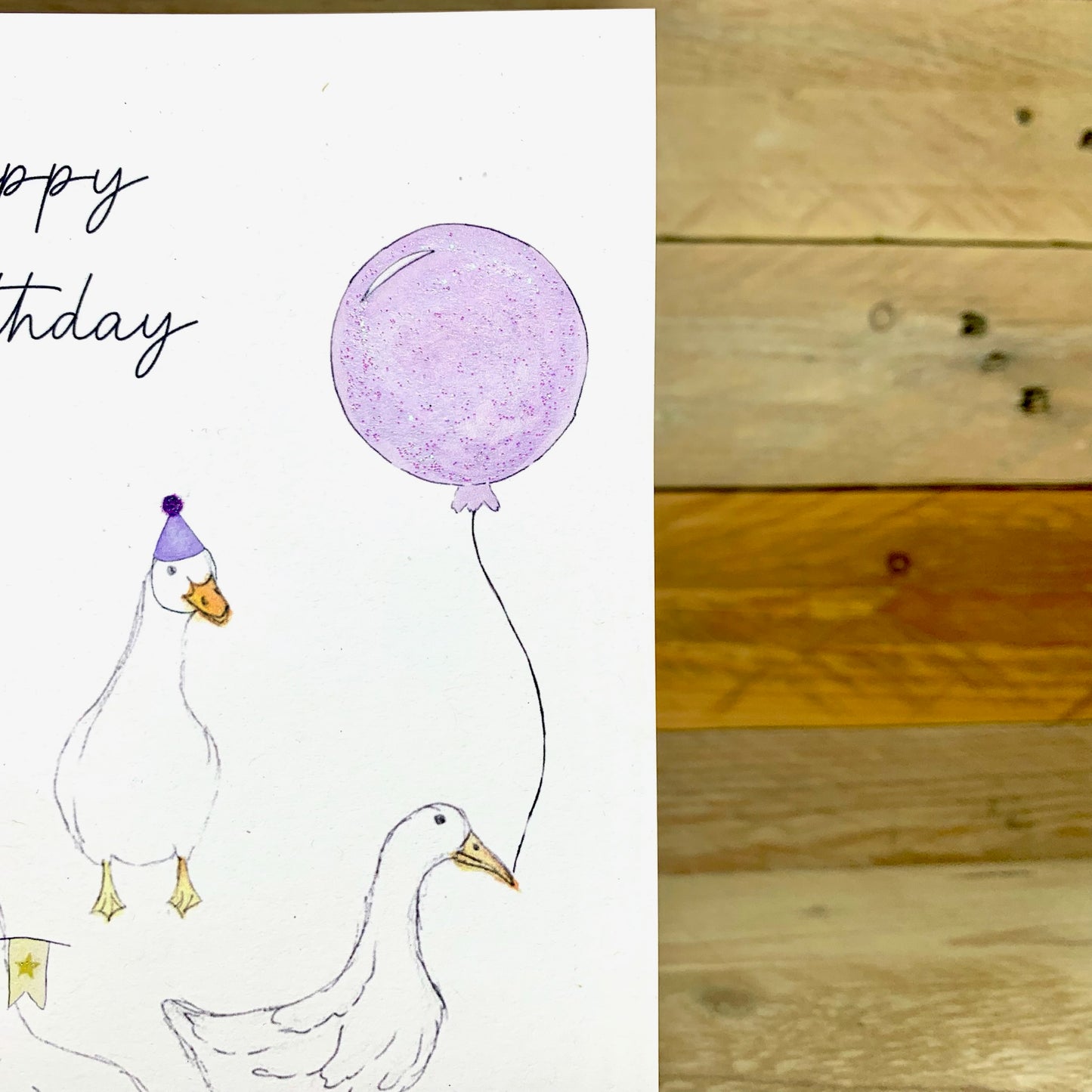 Duck Duck Goose Birthday Card