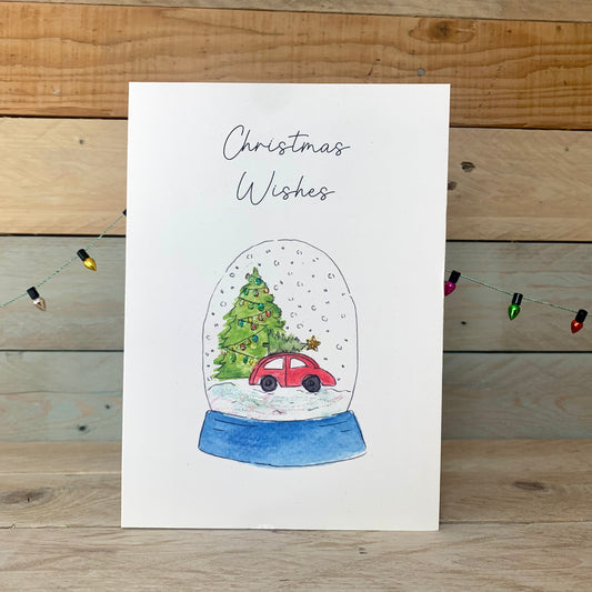 Snowglobe Christmas Card