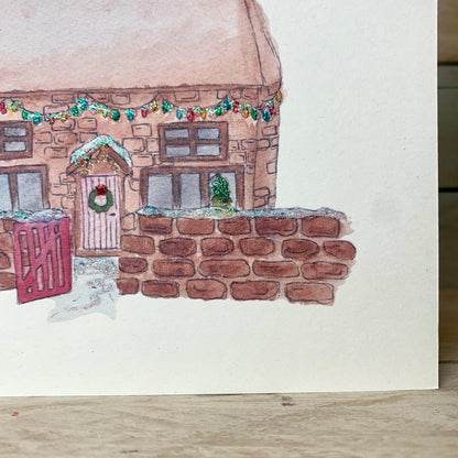 Christmas Cottage Christmas Card