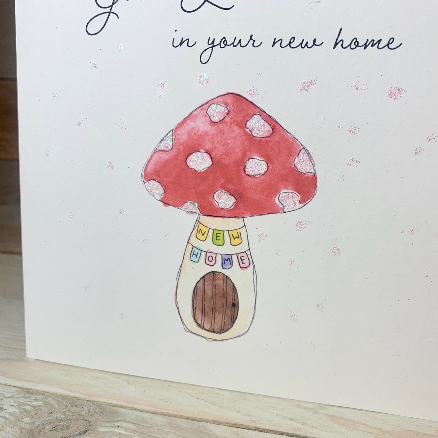 New Home Toadstool Card - Arty Bee Designs 