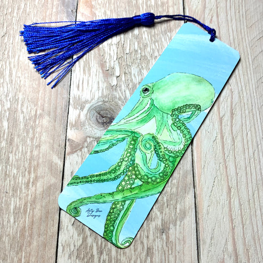 Octopus Metal Bookmark With Tassel
