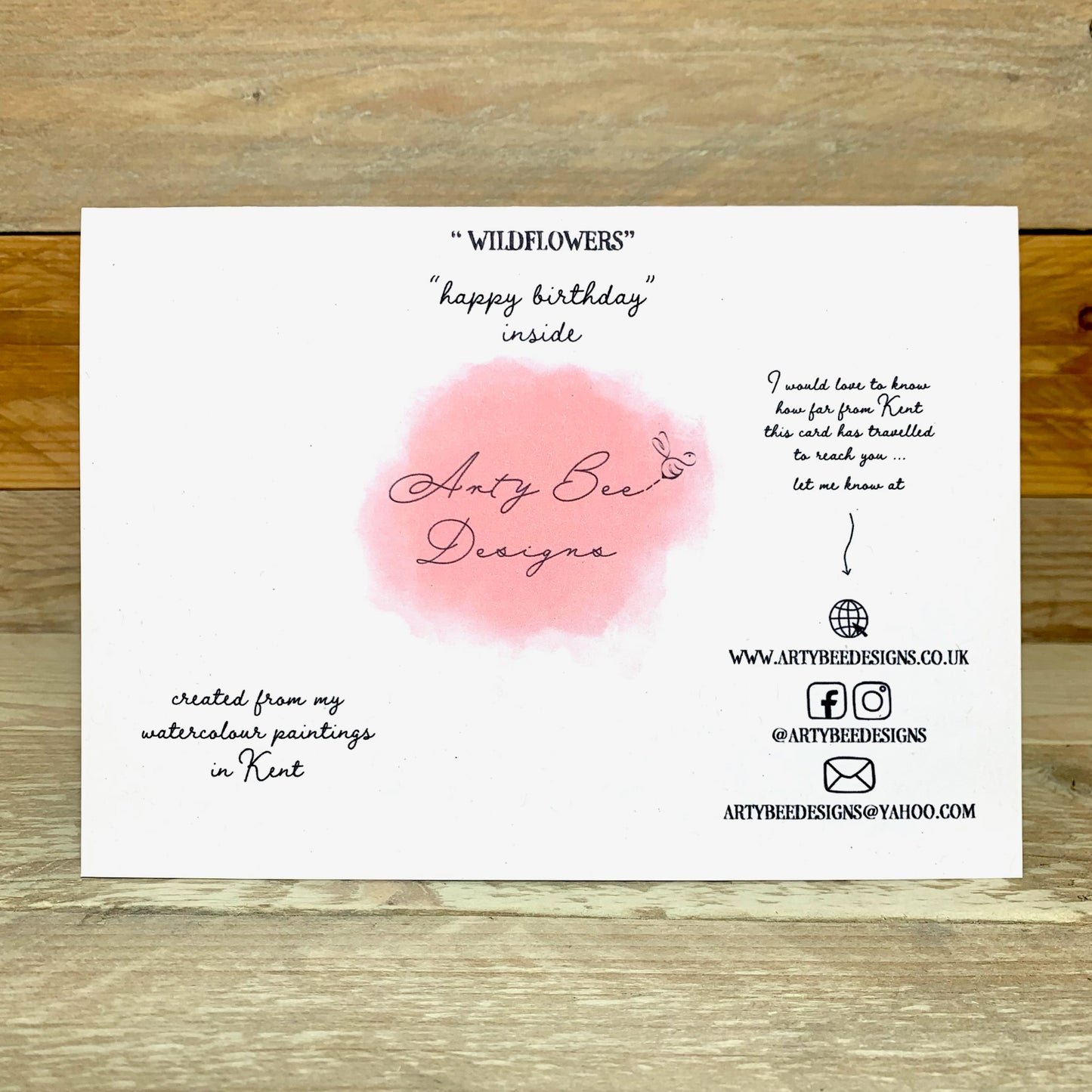 Wildflower Birthday Card