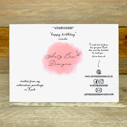 Wildflower Birthday Card