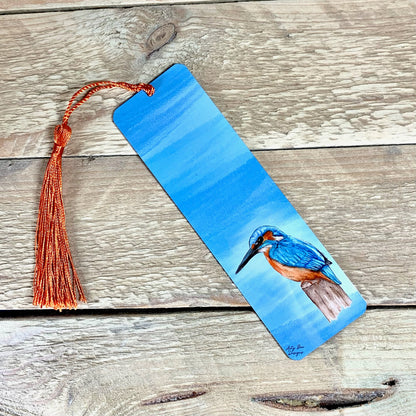 Kingfisher Metal Bookmark With Tassel