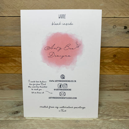 Waddle Penguin Blank Card