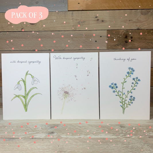 The Sympathy Pack of cards - Arty Bee Designs 